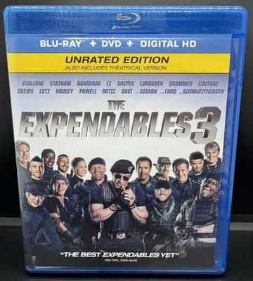 The Expendables 3 Unrated Edition (Blu-Ray + DVD, 2014) Sylvester Stallone - Image 1 of 3