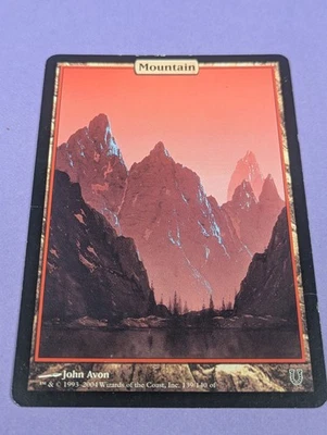 MTG Magic: Unhinged: Mountain Full Art #139/140 Basic Land - MP - Image 1 of 2