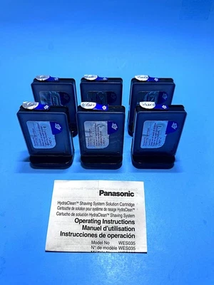 Sistema de Barbear Panasonic Vortex HydraClean - LOTE COM 6 Cartuchos - WES 035 P (NOVO SEM ETIQUETAS) - Imagem 1 de 2
