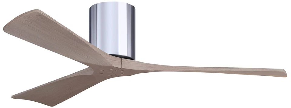 52" Irene-3H Polished Chrome and Gray Ash Ceiling Fan - Image 1 of 1