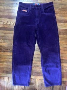 Empyre Relaxed Baggy Corduroy Pants Men’s Size 32 Purple Skateboard Y2K Skater - Picture 1 of 7