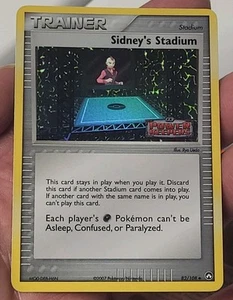 Rare Stamped 2007 Sidney's Stadium Reverse Holo EX Power Keepers Pokemon Card - Picture 1 of 18