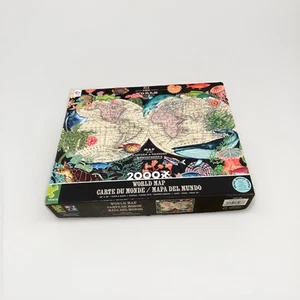 2000 Piece World Map Puzzle Carte Du Monde Mapa Del Mundo - Picture 1 of 3