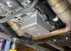 70395 B&M Hi-Tek Deep Heavy Duty Transmission Pan -  Aluminum - Picture 1 of 15