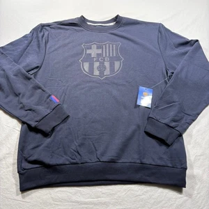 FC Barcelona Sweatshirt mit Rundhalsausschnitt dunkelblau FCB Herren XL - Bild 1 von 8