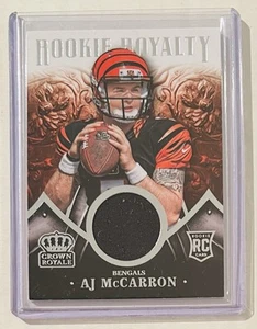 AJ McCarron 2014 Crown Royale Rookie Royalty Jersey 334/499 Bengals Edge Wear - Picture 1 of 2