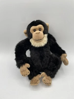 Webkinz Signature Bearded Chimpanzee WKS1002 NO CODE Black Tan Beige 11" Ape - Image 1 of 4