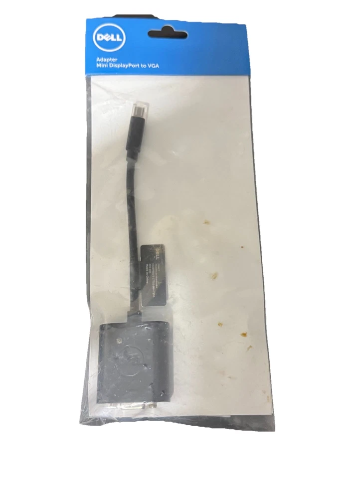 Dell Mini DisplayPort to VGA Adapter DAYBNBC084 PNKVT New Sealed Genuine OEM - Image 1 of 4