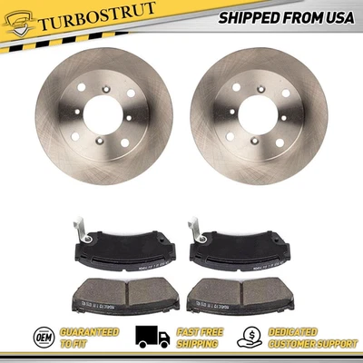 Kit de pastillas de cerámica de freno de rotores de freno delanteros originales para Chevrolet Metro 1992 1998-2001 Foto 1 de 4