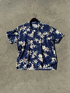 Camicia hawaiana Paradise Found uomo Star Orchid Tom Selleck Magnum PI taglia large - Foto 1 di 3