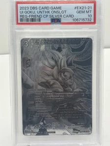 Dragon Ball EX21-21 Silver Ultra Instinct Son Goku Unthinking Onslaught - Picture 1 of 2