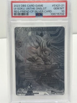 Dragon Ball EX21-21 Silver Ultra Instinct Son Goku Unthinking Onslaught - Image 1 of 2