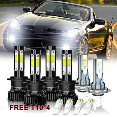 For Mercedes-Benz SLK350 2006-2011 LED Headlight Hi-Lo Beam Fog Light 6000K - Image 1 of 4