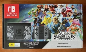 Nintendo Switch Console Limited Edition Super Smash Brothers Ultimate SSBU decal - Picture 1 of 11