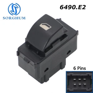 Power Window Control Switch For Peugeot 207 Partner Citroen Berlingo 6490.E2 - Imagen 1 de 6