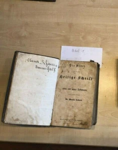 Alte Bibeln und Gesangbücher - 19. Jahrhundert - Bild 1 von 2