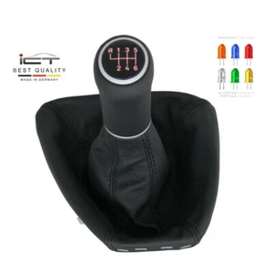 ICT Schaltknauf passend für BMW 5er E60 E61 Schaltsack beleuchtet Leder A45 - Picture 1 of 6