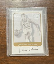 2001 Fleer Greats Of The Game Jerry West HOF Signed On Card Auto Autograph