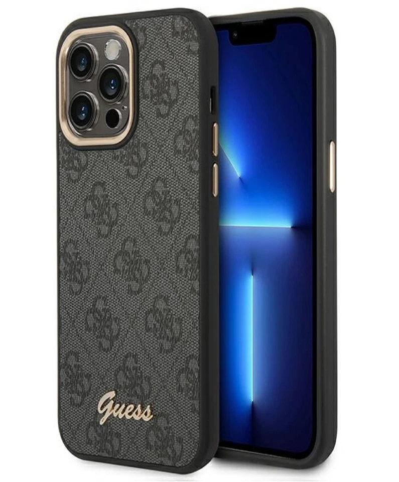 Guess Custodia Rigida 4G Nero Grigio Contorno per IPHONE 14 Pro Max 6,7 " - Immagine 1 di 1