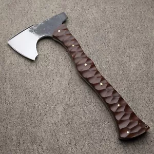 Hand Forged American tomahawk Full Tang axe, Bushcraft axe, Leaf Spring Sheath - Picture 1 of 7