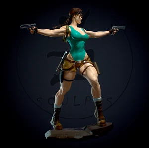 Tomb Raider - Lara Croft 30 Cm Resin Figure -12k - Painted - Picture 1 of 17