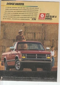 Original 1988 Dodge Dakota Pickup Magazine Ad  - Picture 1 of 1