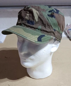 US Military Army Uniform Cap Hat Woodland Camo 8415-01-084-1687 SIZE 7 1/2 USGI - Picture 1 of 8