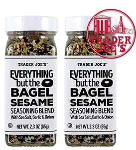 2 Packs Trader Joe's Everything but The Bagel Sesame Seasoning Blend 2.3 oz Each - Picture 1 of 3