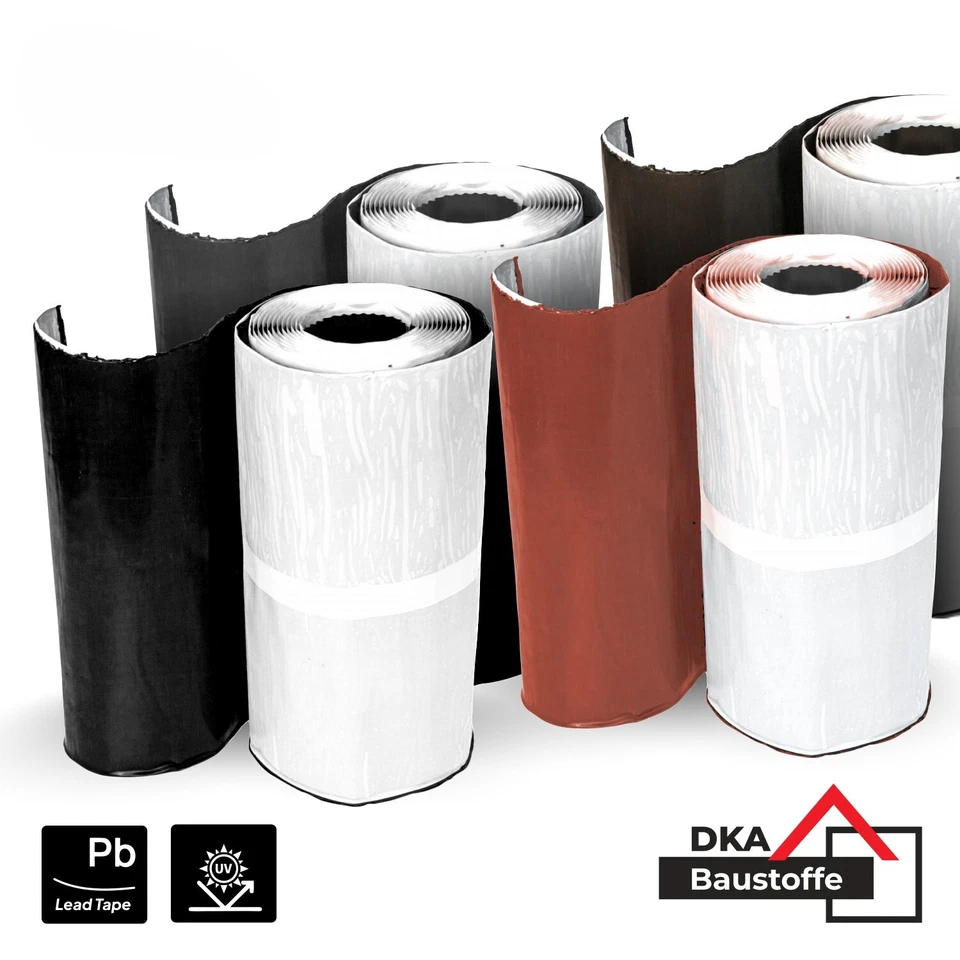 Walzblei Kamin Wand Schornstein Erker Anschluss Blei  selbstklebend Dach - Bild 1 von 1