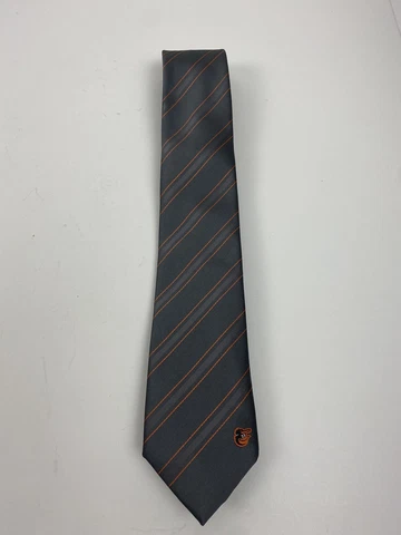 Baltimore Orioles Baseball Gray Stripe Neck Tie 2018 SGA The Elevin Group Cover