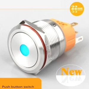 22mmRGB Tri-color Dot LED illuminated IP67 304Stainless steel Push Button switch - Picture 1 of 21