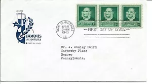 1940 FDC, JOHN AUDUBON, STRIPM OF 3 - Bild 1 von 1
