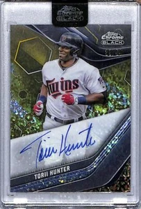 2023 Topps Chrome Black Gold Mini-Diamond #CBA-TH Torii Hunter NM-MT Auto 39/50 - Picture 1 of 2