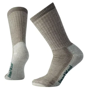 NWT Smartwool Men's Sz Large 9-11.5 Light Brown Classic Edition Hike Crew Socks - Picture 1 of 1