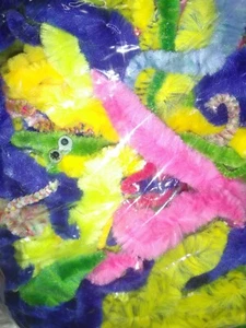 Squirmles Squiggly Fuzzy Worms Lot of 24 Magical Vending Toy Nostalgia Vintage  - Picture 1 of 2