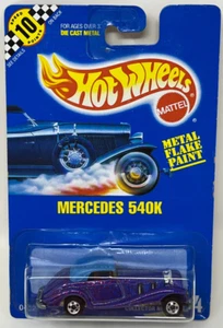 Hot Wheels 1990 - Mercedes-Benz 540K #164 Purple New Unopened Sealed 0422 VTG - Picture 1 of 6