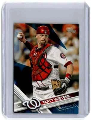 Topps Mini Blue Matt Wieters 2017 04/10 Washington Nationals #694 Foto 1 de 2