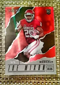 MINT‼#d *5/5* LAST PRINT 2017 Panini Father's Day Joe Mixon RC 🌟Bengals V-RARE  - Picture 1 of 5
