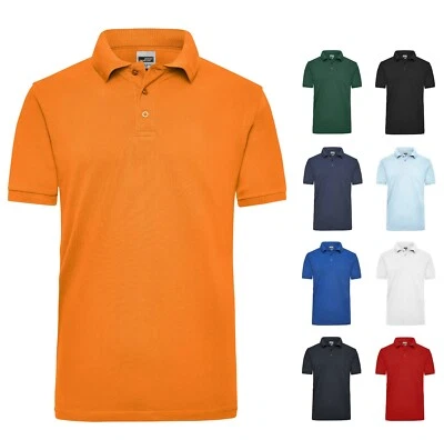 JAMES&NICHOLSON Men´s Polo, Herren Piqué Polo Shirt 100%BW Sport- Freizeit- Arbeitspolo Polohemd