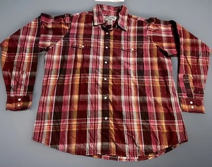 Wrangler Wrancher Hemd Herren kariert Pearl Snap Western Style Gr. XL (126.D) - Bild 1 von 4