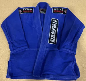Keiko Sport Brazilian Jiu Jitsu Kids Blue Gi Top Only Size M1 BJJ - Picture 1 of 10