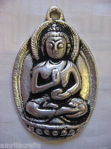 TIBETISCHER BUDDHISMUS GAUTAMA BUDDHA GROSSER ANHÄNGER NEPAL - Bild 1 von 3