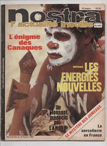 NOSTRA L'actualite insolite 1982 Magazine No 462 Kanaks, Jumeaux, Sorcellerie - Picture 1 of 2