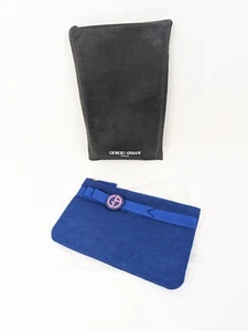 Giorgio Armani Beauty My Way Blue Deluxe Pouch & Sleeve 8" x 5" New - Picture 1 of 24
