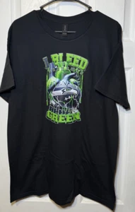 Seattle Seahawks T-Shirt-I Bleed Blue & Green - Picture 1 of 4