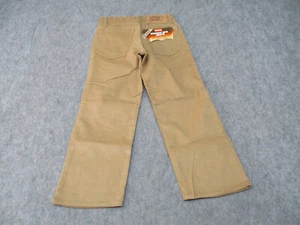 VINTAGE Levis Pants Boys 27x23 Brown Corduroy Straight Leg Jean 919-1523 Youth - Picture 1 of 11