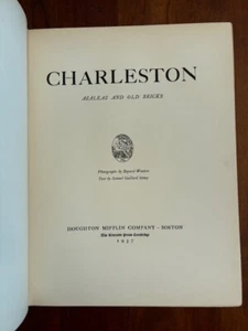 SIGNED 1937 Charleston: Azaleas & Old Bricks. SOUTH CAROLINA Photographs, Wooten - Picture 1 of 4