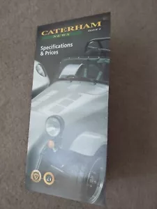 Caterham 7 & 21 Price List October 1998 - Picture 1 of 1