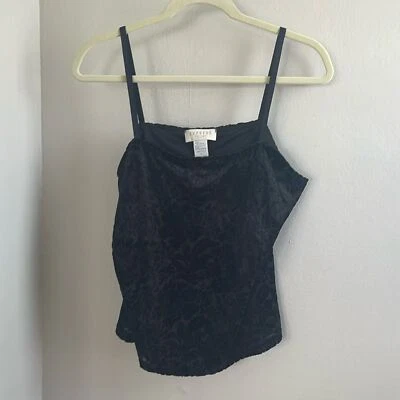 Express - Cami de terciopelo quemado tricot | Para mujer L, años 90, vintage Foto 1 de 4