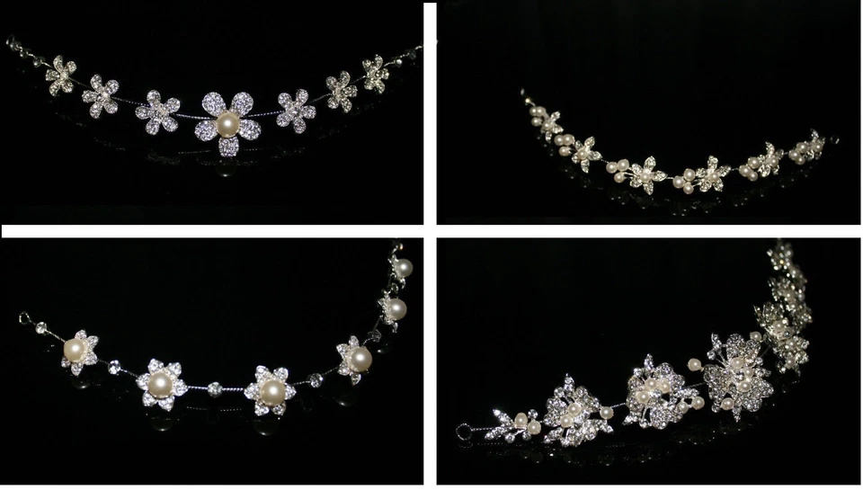 Braut Haargesteck Haarschmuck Hochzeit Kommunion Kopfschmuck - Bild 1 von 1